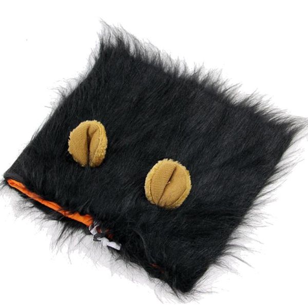 

dog apparel 2 color lion mane headgear realistic funny with ears for dogs