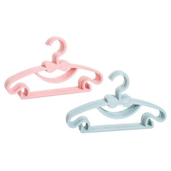 

hangers & racks 20pcs clothing hanger infant clothes drying (pink, blue)