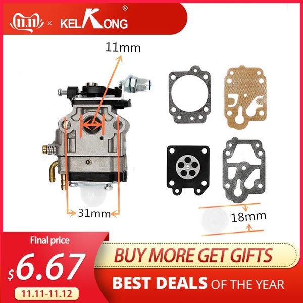 

motorcycle fuel system kelkong carburetor 10mm carb kit walbro wyj-138 pmw part 4088 fit for mini moto 33cc 36cc kragen zooma gas scooter po