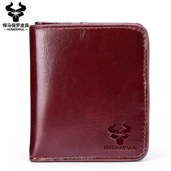 

wallet 2021 leather short , 20% off cow trend, women's small, Red;black