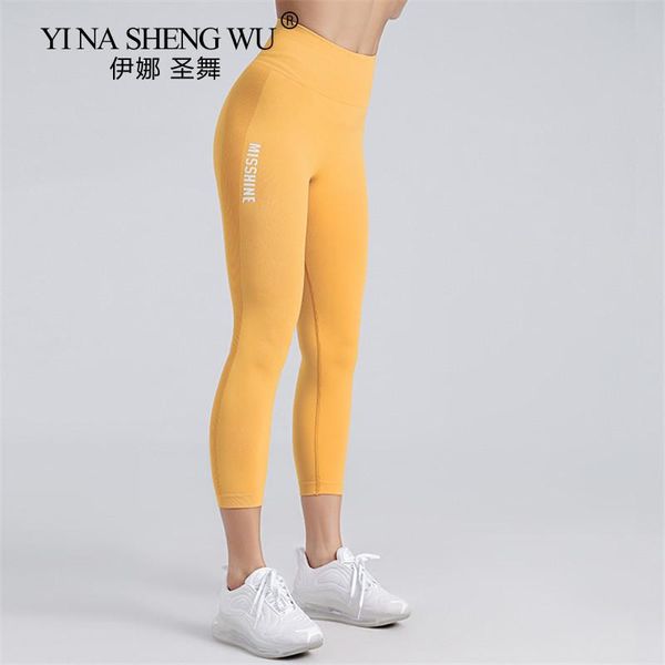 

yoga outfit sports leggings 3/4 length for women gym sport joggers fitness legins mujer fashion pants sportwear