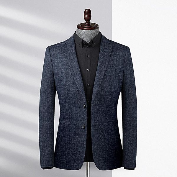 

men's suits & blazers fashion designer brand grade korean jacket casual regular fit blazer for men elegant wedding suit coat clothes, White;black