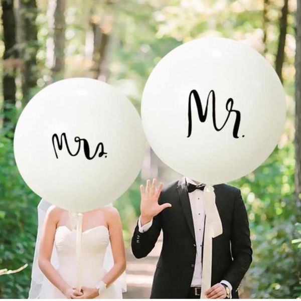 

mr mrs balloon large 36inch round latex balloon valentine day wedding bachelorette party decor supplies