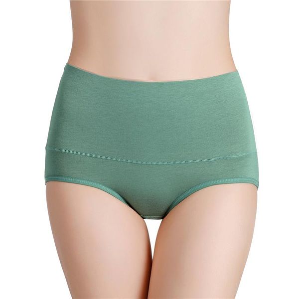 

women's panties 2021 plus size for women underwear high waist briefs abdomen underpants solid breathable summer female intimates, Black;pink