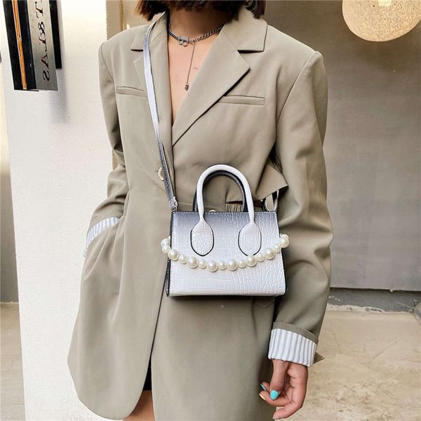 

fashionable alligator pattern small bag gradient