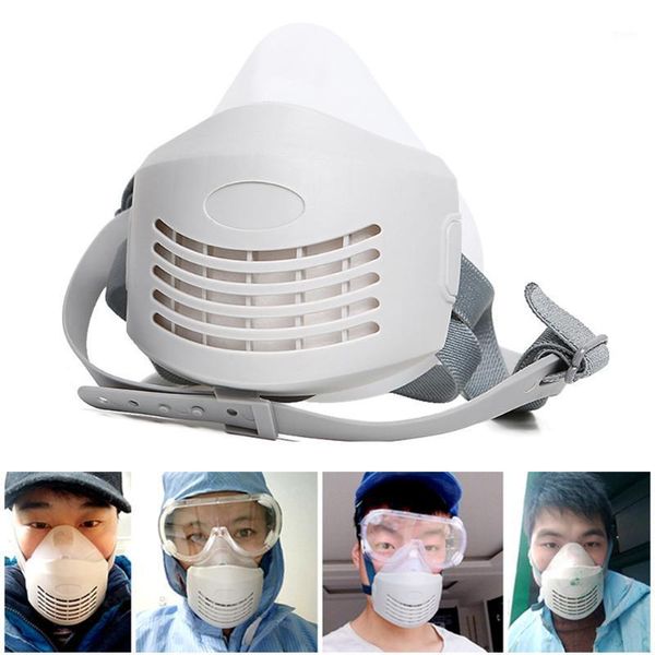 

anti dust pm2.5 mask respirator industrial protective silicone and replaceable cotton anti-dust breathable filter1