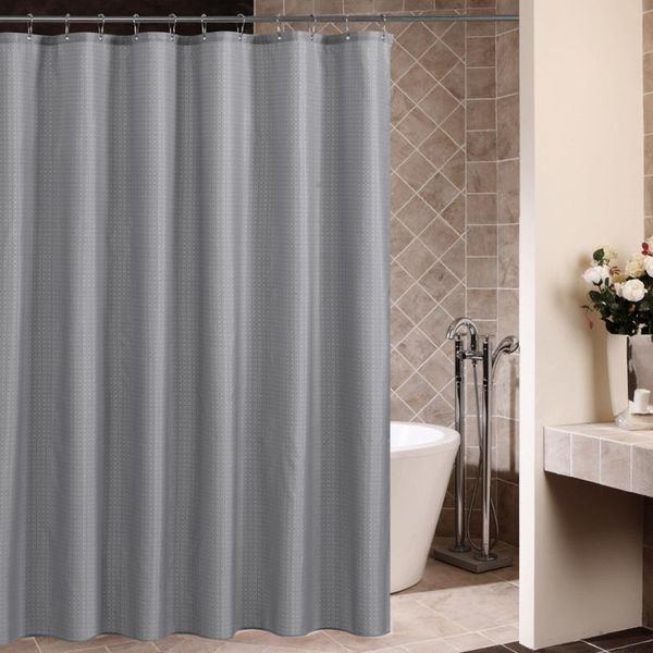 

shower curtains 1.8*1.8m moldproof waterproof 3d thickened solid bathroom curtain eco-friendly bathing cover 12 hooks
