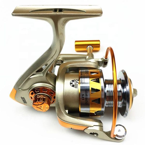 

2000-7000 fishing spinning reel metal spool 5.2:1 12bb carp semi-metallic handle sea tackle baitcasting reels