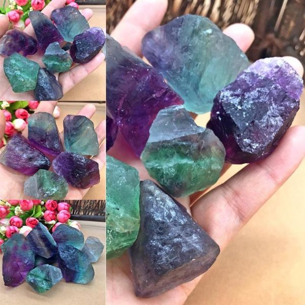 

pcs natural color fluorite tumbled healing reiki mineral decor home rough stone collection specimen gemstone obelisk i8k8 decorative objects