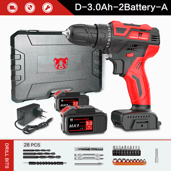 

professiona electric drills powerpanda 21v cordless drill driver screwdriver mini wireless power dc lithium-ion battery 25+1 settings