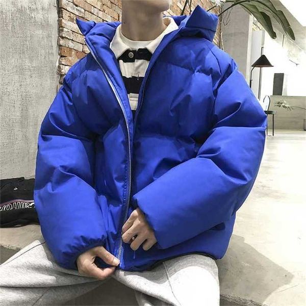 

privathinker men's winter warm parkas korean man thicken casual jackets coats printed men oversized outwear jacket parkas 211124, Black