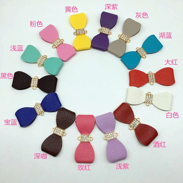 

2021 fashion keychain diamond inlaid pu leather butterfly key ring accessories diy hair ball mobile phone case tassel jewelry, Slivery;golden