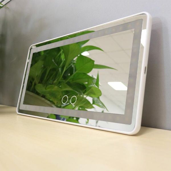 

compact mirrors led car sun visor makeup mirror fill light smart accessories usb power supply touch screen