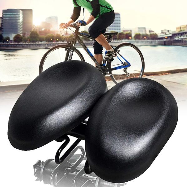 

bike saddles bicycle absorb pad cycling cushion noseless dual padded comfortable replacement adjustable multi-function