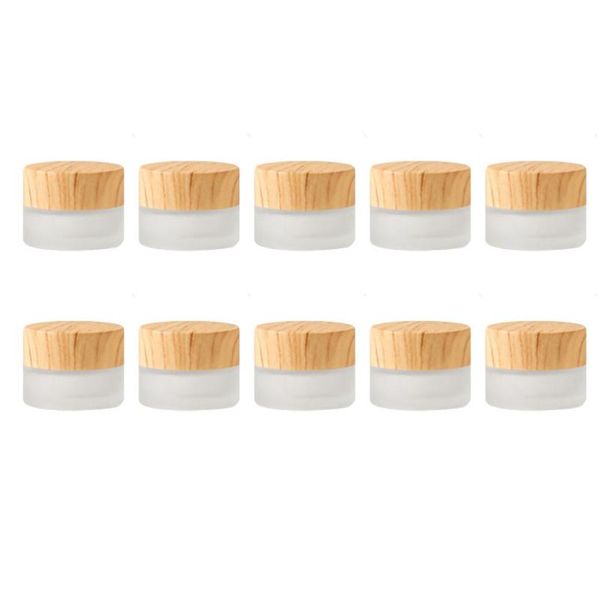 

storage bottles & jars 10pcs glass cream refillable makeup empty white