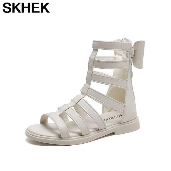 

girls leather sandals baby toddler shoes girl roman summer children kids fashion boots, Black;red