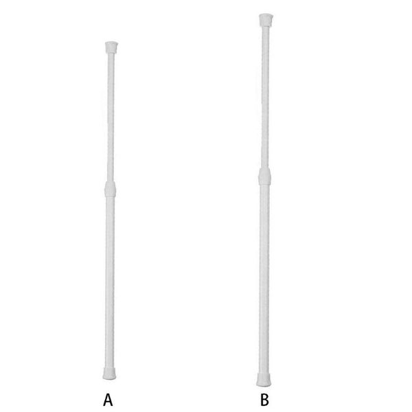 

shower curtains multi purpose spring loaded extendable sticks net voile tension curtain rail pole rods