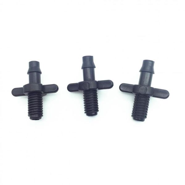 

watering equipments 50pcs4 / 7mm splitter adapter connector barb and garden irrigation hoses pvc fittings 6mm thread cooling plant