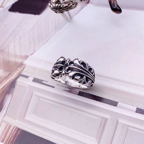 

party favor chrome/hearts rings 925 sterling silver men's ring punk hip hop japan and south korea versatile dominee chao