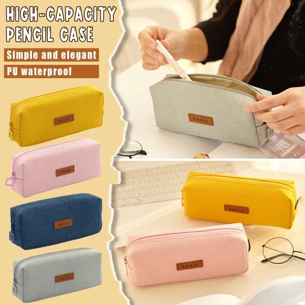 

pencil cases student case coin purse makeup cosmetics bag pen box storage office stationery pouches school supplies