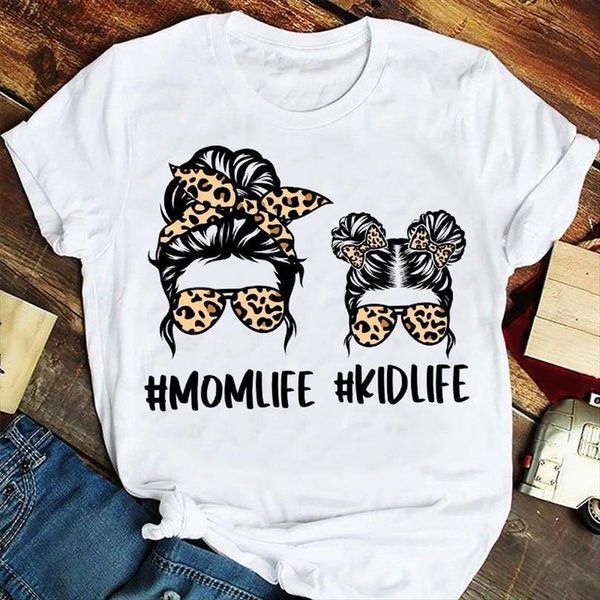 

and women fashion cartoon mens t shirt summer leopard funny clothing mama mom mother tshirts clothes graphic lady print female, White;black
