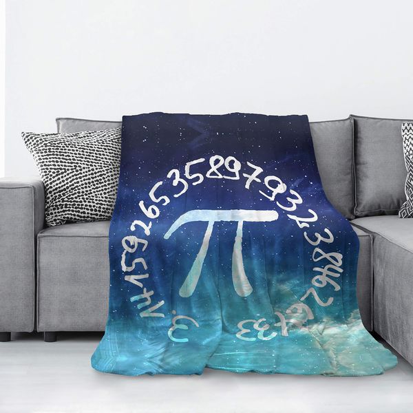 

pi math universe flannel blanket microfiber decorative extra soft throw blanket fuzzy lightweight fluffy cozy plush comfy couch