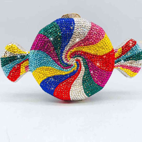

colorful color candy crystal clutch bag in evening party purse african purse with diamond