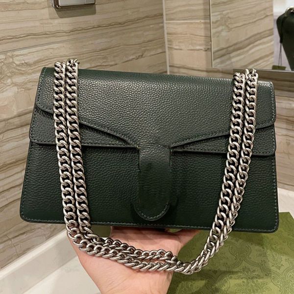 

classic crossbody bag chain package handbag purse women bags fashion plain cowhide grain leather hasp hardware internal interval thread qual