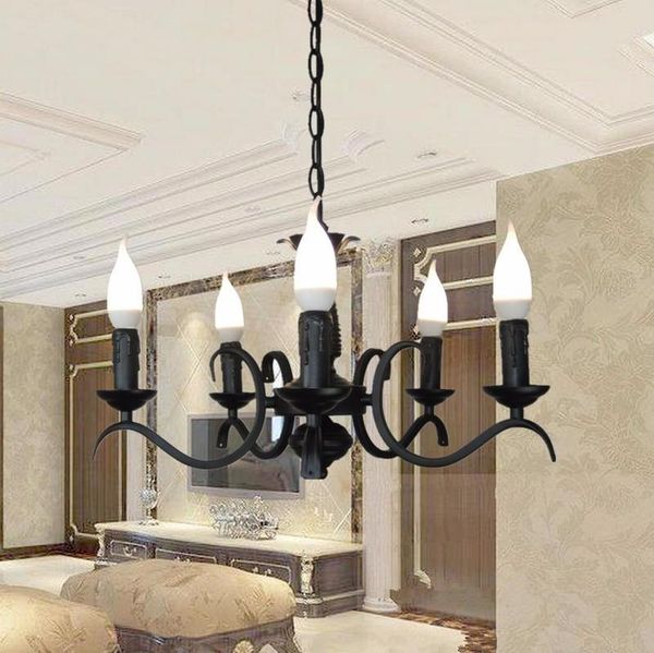 

chandeliers black led lamps iron chandelier living room e14 lustre light z50
