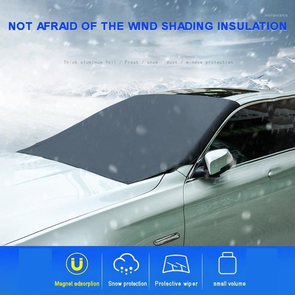 

car windshield snow cover magnetic edges sun shade accessories four seasons universal #401