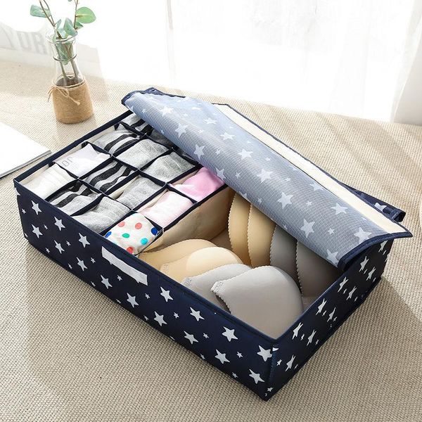 

storage drawers 6 colors cotton linen underwear box drawer type compartment large capacity socks bra foldable strong durable