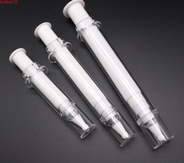 

100pcs 5ml 10ml 20ml empty diy airless round shape eye cream refillable syringe vacuum lotion pump bottle sn986goods
