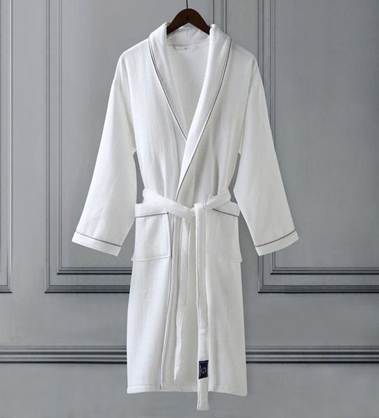 

men's sleepwear thick warm winter bathrobe for men women exquisite cotton towel yukata long male dressing gown szlafrok badjas, Black;brown