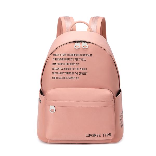 

fashion nikki backpack student school bags large capacity simple letter four side elastic boys and girls backpack
