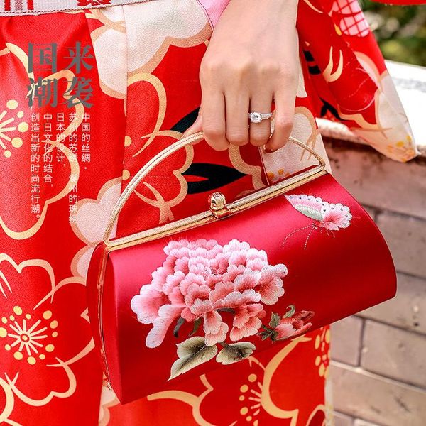 

evening bags 2021 suzhou embroidery bag women's handbag cheongsam japanese dinner