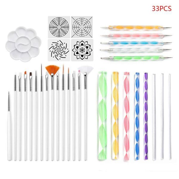 

craft tools mandala dotting set for painting rocks,painting rocks dot kit, rock stone pen polka tool template cosmetic