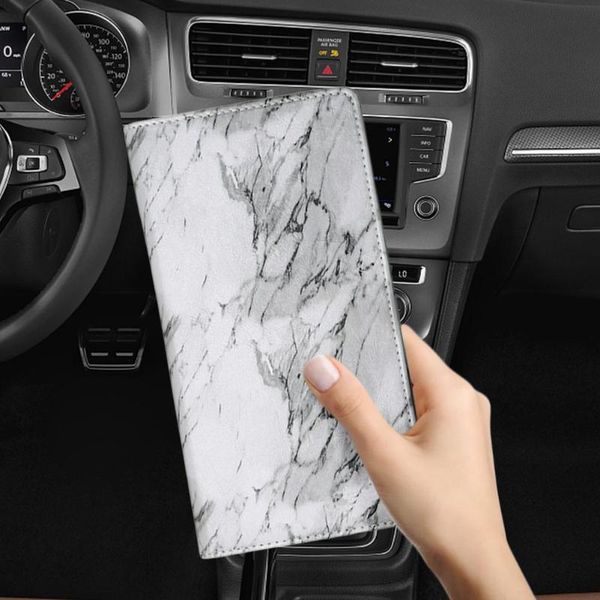 

car organizer registration wallet certificate holder auto driving license bag purse leather business id passport card document case