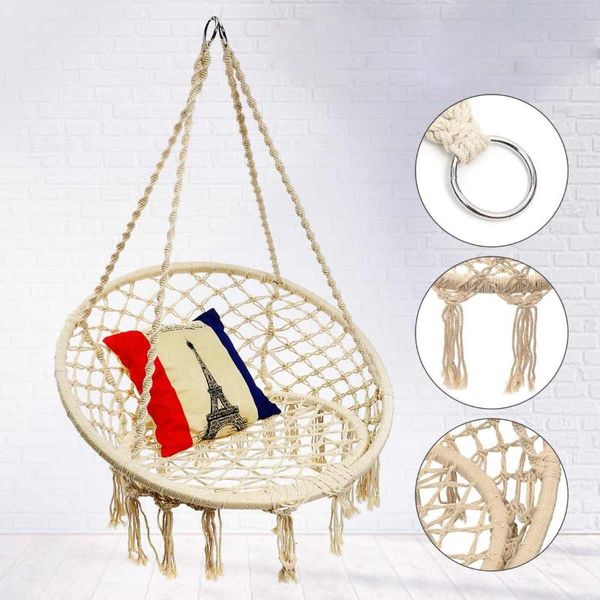 

camp furniture 150kg garden chair swinging indoor outdoor hammock hanging rope