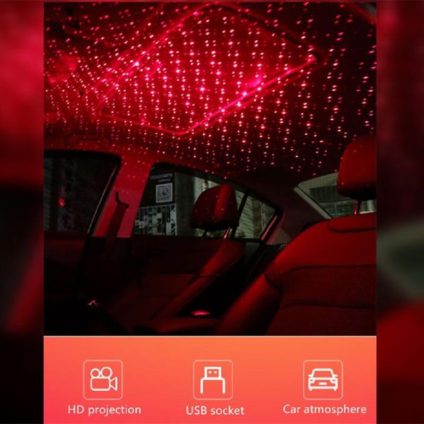 

interior decorations usb atmosphere led decorative lamp car roof star night light projector adjustable multiple lighting effects decor