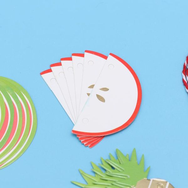 

party decoration about 2m paper banner summer theme fruit shape decorative flag bunting for tropical
