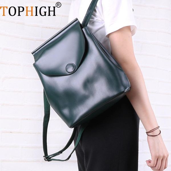 

backpack fashion women's genuine leather large capacity school bags for teenage girls bagpack female lady mochila