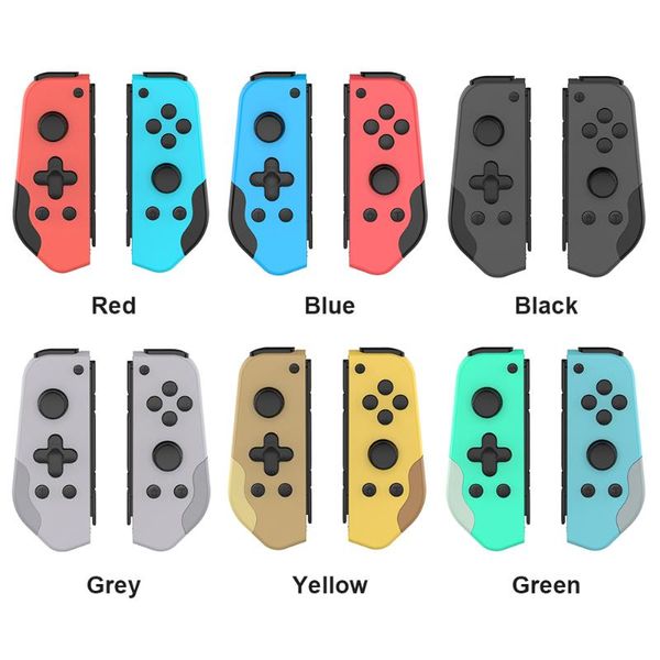 

bluetooth game controller for switch wireless wired gamepad with turbo dual vibration replacement joy con controllers & joysticks