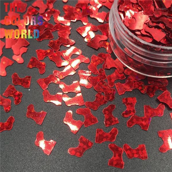 

tct-246 christmas cane bell stocking sequins not solvent resistant xmas makeup handwork diy accessoires1, Silver;gold