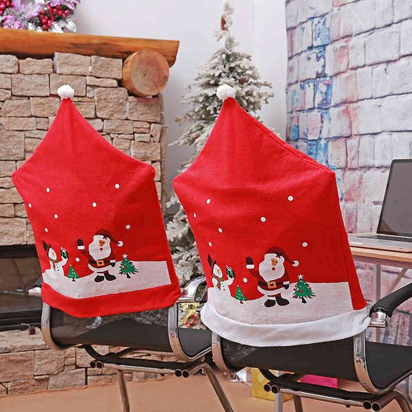

decoration creative layout restaurant chair cover christmas decorations