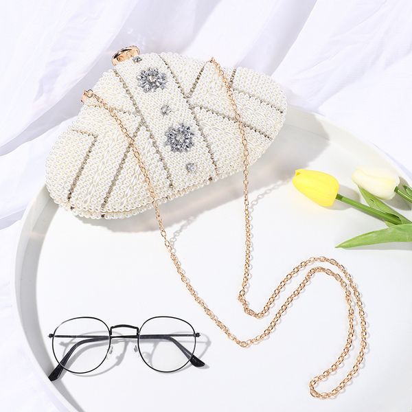 

fashion evening bag diansheng style dinner trend pearl women's cross small square