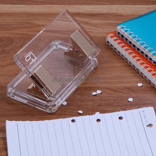 

binders acrylic gold flat hole punch (10 sheets) stationery by draymond story
