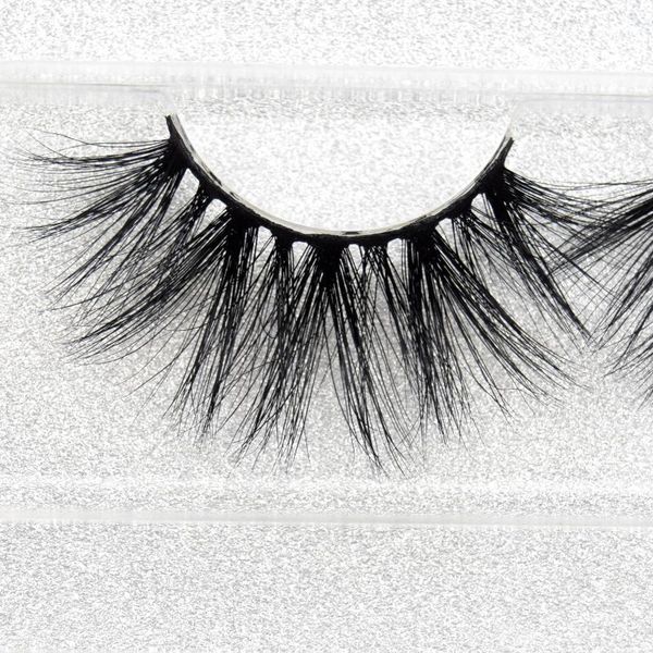 

viso25mm 100% human hair eyelashes clear band lashes natural look glamorous effect handmade makeup e621