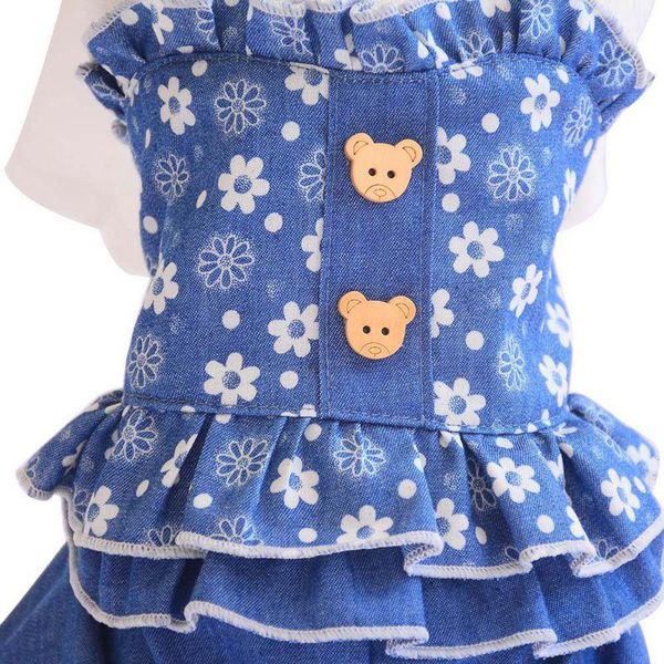 

dog apparel clothes jumpsuit denim overalls romper autumn pet clothing for costume roupa cachorro small coat