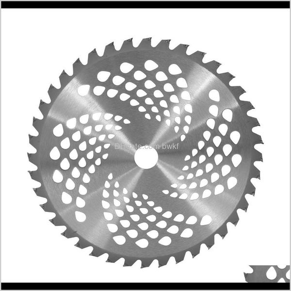 Araçlar Ev Bırak Teslimat 2021 40T 255mm Düzeltme Bıçakları Biçme Biçim Besleme Bıçağı Çim Çim Çim Makinesi Parçaları Bahçe Alet Kesici Sharp Q