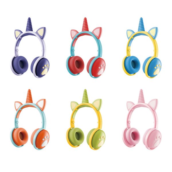 KE-13 Keeka Unicorn Wireless Bluetooth наушники стерео милый мультфильм пузырь наушники для наушников игр для детей